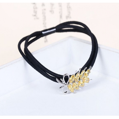 Korean high-grade inlaid zircon creative wheat hair band